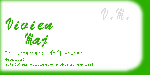 vivien maj business card